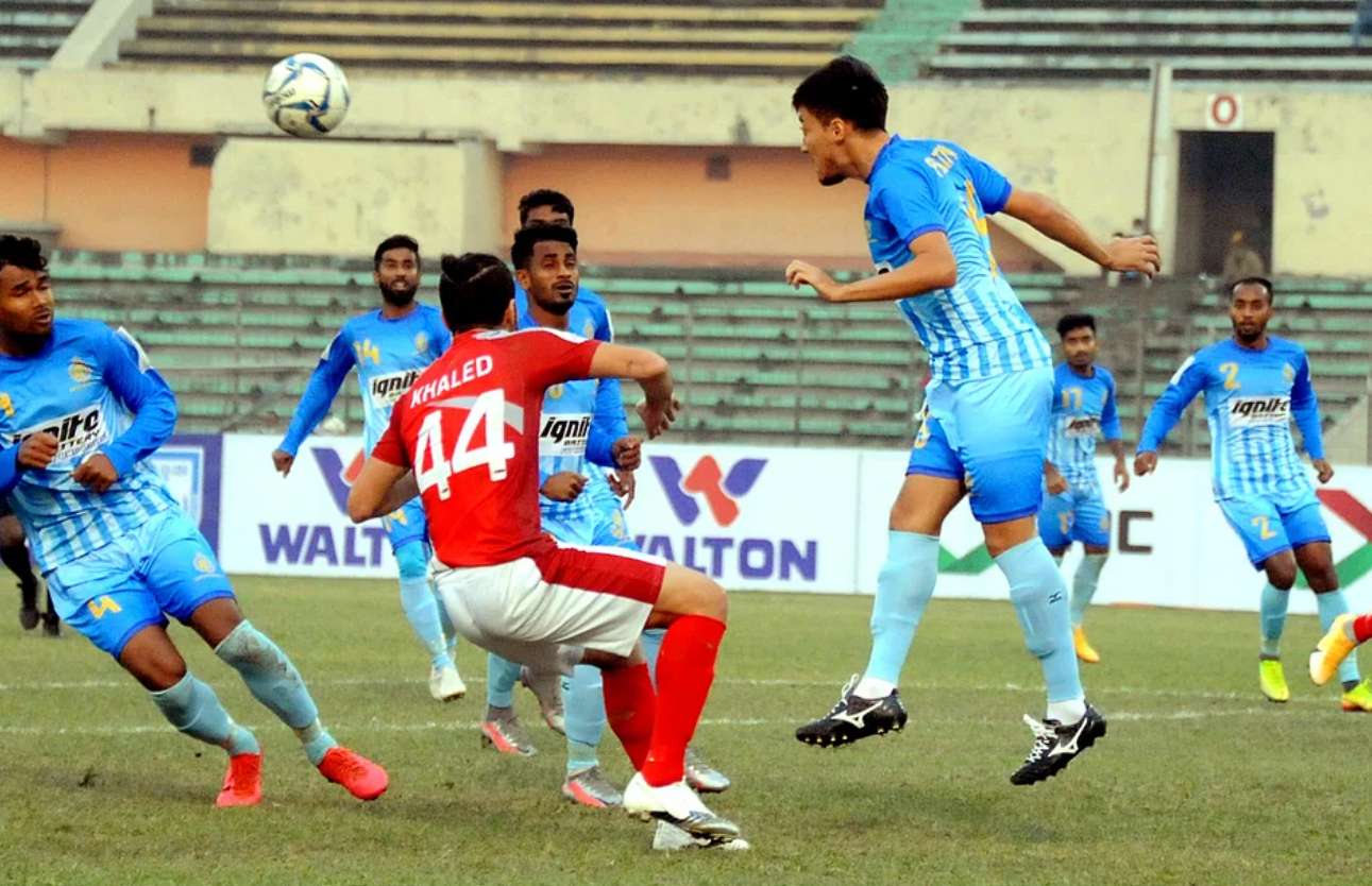 বসুন্ধরার বিপক্ষে ‘হ্যাটট্রিক’ কোচ হতে পারলেন না মারুফুল